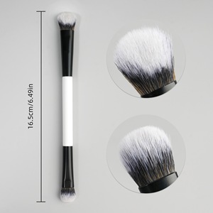 Juego de <span class=keywords><strong>Brochas</strong></span> de Maquillaje de Doble Punta Personalizadas en Oferta, Brocha para Difuminar Sombras de Ojos para Maquillaje Líquido, en Polvo y en Crema - Product Image 3