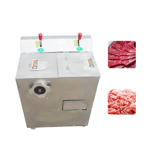 Trituradora de carne eléctrica comercial, máquina de procesamiento de corte, precio en venta