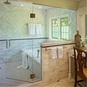 <span class=keywords><strong>Prima</strong></span> coins de meubles de salle de bain en bois moderne luxe 1100X1400x2150mm toilette à porte coulissante en verre transparent - Product Image 6