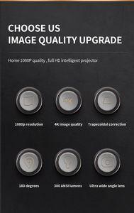 HY320 Mini Proyector 4k Android Smart <span class=keywords><strong>bluetooth</strong></span> <span class=keywords><strong>Wifi</strong></span> Tiktok Play hd Mi Out Put Proyector Mini Portátil - Product Image 2