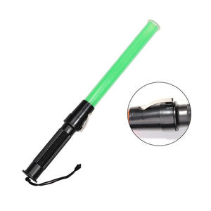 Bâton de signalisation aérienne rechargeable de 54 cm, blanc, ABS PC, contrôle de la circulation, lumière clignotante, produit d'avertissement - Product Image 3