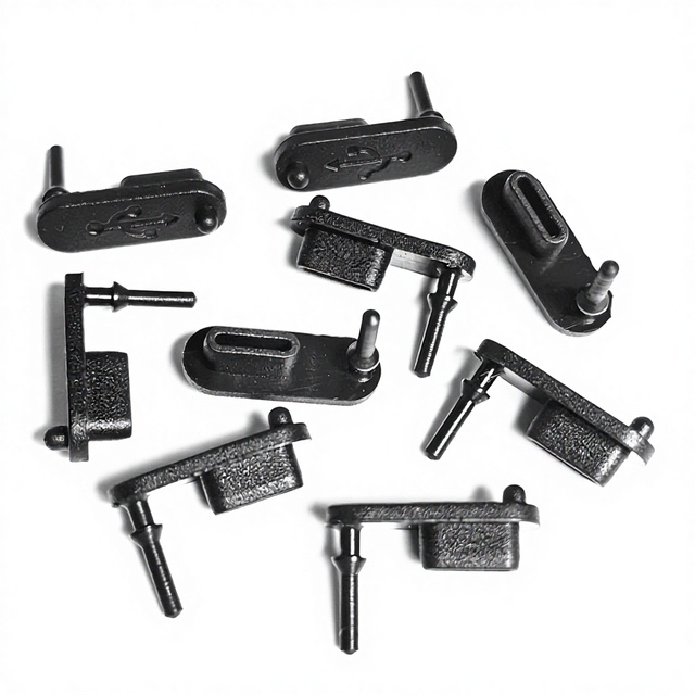 Factory Cheap High Quality Black 17*6 Type-C Waterproof Dust Plug USB-C Silicone Plug
