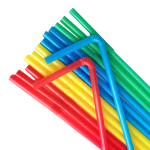 6mm nhựa uống rơm uốn cong nghệ thuật nhựa ống hút màu uống rơm - Product Image 6