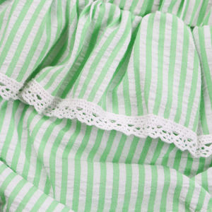 Boutique bebé recién nacido bragas Casual Seersucker algodón bebé <span class=keywords><strong>volantes</strong></span> bombachos <span class=keywords><strong>con</strong></span> encaje ajuste para OED ODM - Product Image 3