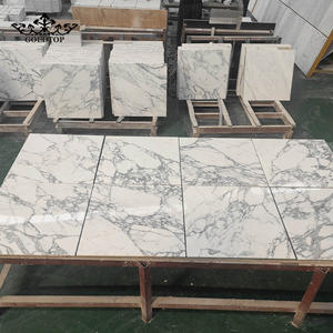 Dalles de marbre polies modernes Goldtop Arabescato Grigio Rosa, grandes dalles imperméables pour les murs et sols des hôtels et chambres de luxe - Product Image 1