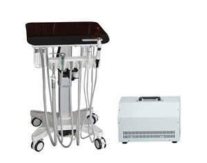 EURVET Equipo Veterinario, Unidad Dental Móvil con Compresor, Carro Dental Veterinario <span class=keywords><strong>para</strong></span> Clínica de <span class=keywords><strong>Perros</strong></span> y Gatos - Product Image 2
