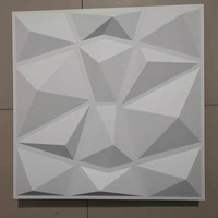 Panneau mural en PVC géométrique 3D, panneau de revêtement mural décoratif en relief 3D, imperméable, décoration murale intérieure pour hôtel, bureau, maison