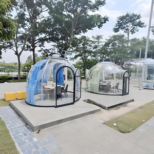 Fabriek Prijs Bubble Transparante Luxe Tenten Hotel Pc Glamping Koepels Starry Sky Bubble Kamer Met Gordijnen En Led Licht - Product Image 6