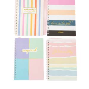 Cahier à spirale A5 à rabat latéral pour les journaux d'étudiant. - Product Image 5