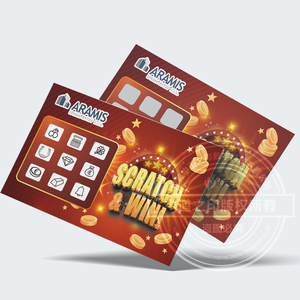 Tùy Chỉnh Thân Thiện Với Môi Bền Scratch Thẻ Quà Tặng Biểu Tượng Tùy Chỉnh Màu Sắc Cho Bán Lẻ Khuyến Mãi Giành Chiến Thắng Giải Thưởng Phiếu Giảm Giá Vé In Ấn Nhà Máy - Product Image 3