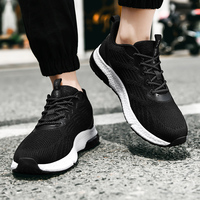 Chaussures décontractées pour hommes, baskets légères et tendance avec coussin d'air, dessus en mesh respirant, chaussures de sport personnalisables
