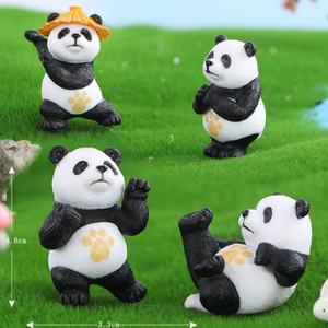 Nuevos Accesorios para el Tablero de Instrumentos con Diseño de Panda, Adornos de Paisaje en Miniatura, Accesorios de Oficina, Set de Decoración para Interiores de Automóviles - Product Image 4