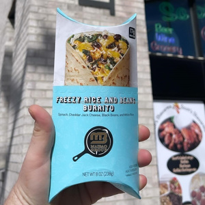 กล่องพายพิมพ์ลายตามสั่งกล่องกระดาษเคบับเบอร์ริโตะทำจากขนมทรงกรวยสำหรับทอดเฟรนช์ฟรายเกรดย่อยสลายได้ - Product Image 4