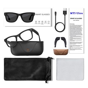 Gafas Inteligentes MT5 Ultra con Fotografía 1200P, Traducción IA <span class=keywords><strong>en</strong></span> <span class=keywords><strong>Tiempo</strong></span> <span class=keywords><strong>Real</strong></span> para Música, Llamadas, Fotos, Grabación de Video y Botón Táctil - Product Image 5