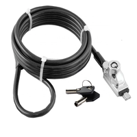 Kabel kunci keamanan kualitas tinggi kunci Nano untuk Slot Nano dengan dua tombol untuk Laptop HP/Samsung