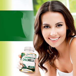 Cápsulas Vegetales de Chlorella con Pared Celular Rota OEM, 60 Unidades, Veganas, Ricas en Clorofila, Fibra Dietética, Suplemento Superalimento de Algas Verdes - Product Image 3