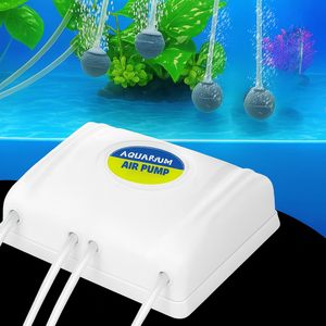 Bomba de Aire para Acuario de 4 Salidas, Bomba de Oxígeno de Alto Rendimiento con Flujo de Aire Silencioso para Acuarios de Agua Dulce y Marinos - Product Image 1