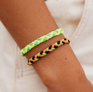 Bracelet et chevillère <span class=keywords><strong>Pura</strong></span> <span class=keywords><strong>Vida</strong></span> personnalisés d'été, faits à la main, réglables, étanches, en corde - Product Image 4
