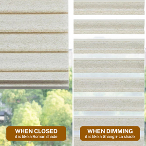 Dọc VảI Kéo que điều khiển từ xa có thể sạc lại động cơ tùy chỉnh kích thước hướng dẫn sử dụng bướm Shades Đồng bằng thiết kế 100% màn - Product Image 2