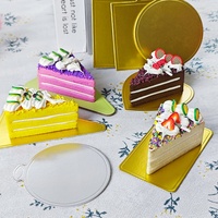 SunShine - Base para Pastel de Cartón Personalizada al por Mayor, Mini Cuadrada, Rectangular, Triangular, de Grado Alimenticio, Colores Personalizables, Lisa/Grabada