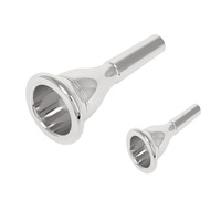 Boquilla de Repuesto para Snorkel, Fabricada con Precisión en CNC, Plateada, de Latón, para Instrumentos Musicales