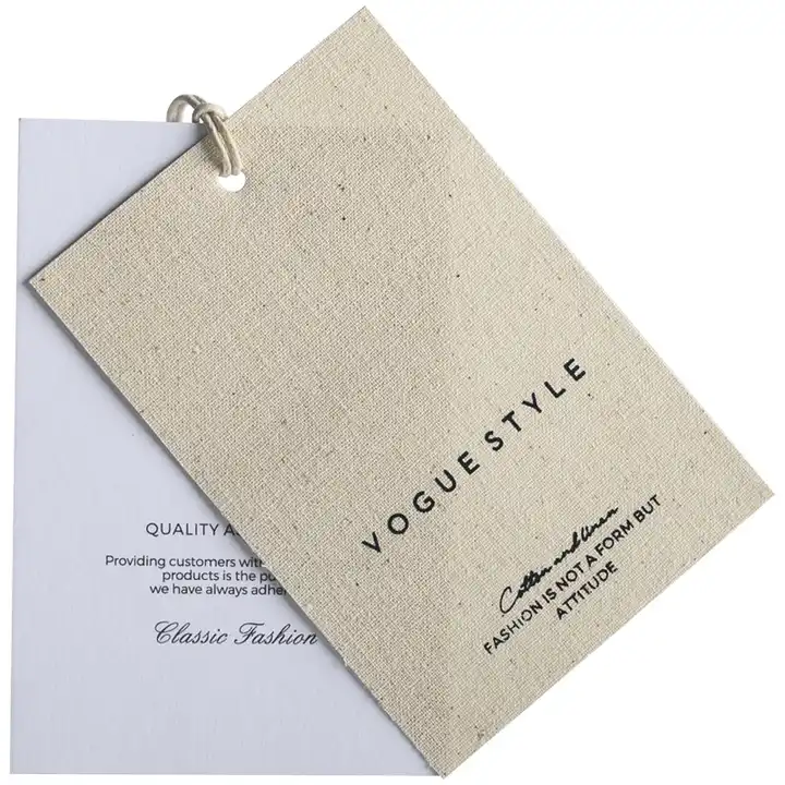 Custom Fabric Hang Tags, Cotton And Canvas