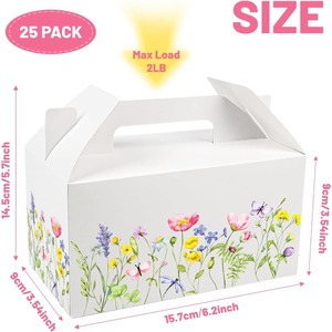 Caja de regalo de flores silvestres, caja de regalo para fiesta de primavera, caja de dulces para cumpleaños, personalizable según las necesidades - Product Image 3