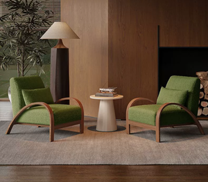 Nordique Minimaliste De Luxe Simple Sherpa Canapé Chaise Serene Casual pour Salon Chambre Hôtel Guesthouse Réception pour Villas - Product Image 4