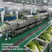 Solutions complètes d'équipements de cuisine commerciale en acier inoxydable pour restaurants / hôtels, ligne complète de traitement des légumes