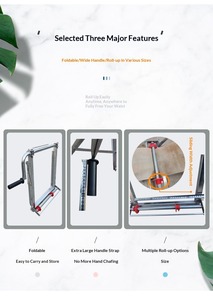 Support de dévidoir de tuyau d'arrosage robuste, enrouleur manuel pour l'irrigation agricole et l'entretien des pelouses - Product Image 6