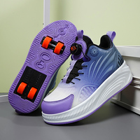 Chaussures à roulettes d'extérieur sûres et durables avec roues cachées pour filles et garçons, chaussures à roulettes 2 en 1 pour enfants