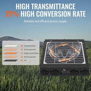 Pannello solare per la caccia al sentiero macchina fotografica 12V/9V/6V costruito In 8000mAh 18650 Li batteria USB DC5521 spina impermeabile - Product Image 4