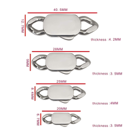 Chaîne cubaine en acier inoxydable étanche plaqué PVD 18 carats avec fermoir pour collier et bracelet, accessoires de fabrication de bijoux DIY pour collectionneurs