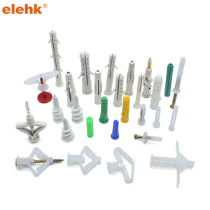 Elehk Anchor Screw Expanding Plug Plastic Expansion Wall Plastic Expansion Nylon Wall Plug Plastic Anchors