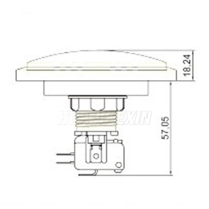 Hot bán hình bầu dục nhựa Push Buttons chơi thanh toán trò chơi nút cho Arcade có tay nghề cao Máy chơi <span class=keywords><strong>game</strong></span> - Product Image 5