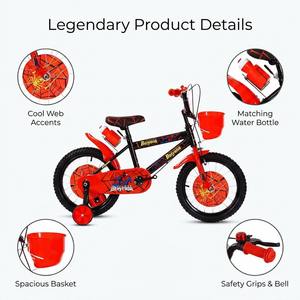 Nouveaux vélos en acier pour enfants 12, <span class=keywords><strong>14</strong></span> et 16 <span class=keywords><strong>pouces</strong></span>, modèles garçons et filles, avec roues d'apprentissage, panier en plastique, vitesses simples - Product Image 2