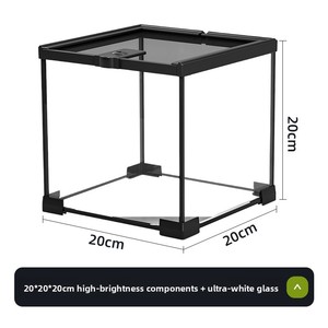 Terrarium en verre ultra-transparent Super Blanc, haute transparence, pour l'élevage de reptiles, poissons, araignées, lézards, tortues, animaux ornementaux - Product Image 3