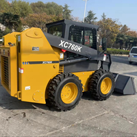 Kostengünstiger XC760K Kompaktlader für Vermietungsunternehmen Solider Rahmen Baumaschinen-Vermietung