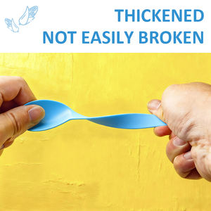 Cuchara <span class=keywords><strong>de</strong></span> Helado Biodegradable <span class=keywords><strong>de</strong></span> Paja <span class=keywords><strong>de</strong></span> <span class=keywords><strong>Trigo</strong></span> Personalizable con Logotipo Colorido, Desechable <span class=keywords><strong>para</strong></span> Yogur y Helado Suave - Product Image 2