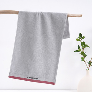 Serviette de visage adulte grise élégante nouvelle serviette de visage en coton à séchage rapide épaissie transfrontalière douce pour hôtel serviette de couple motif de couleur unie - Product Image 6