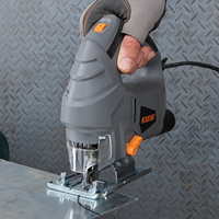 Scie sauteuse KSEIBI 710W pour le travail du bois, 220V/240V 50/60Hz avec guide laser, profondeur de coupe de 80 mm, scie à main électrique à tige en T pour le bois et le métal