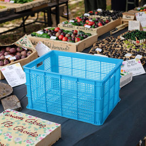 उच्च गुणवत्ता वाले जैन JD-755 hdpe प्लास्टिक ठोस फोल्डेबल बहु-रंग औद्योगिक ग्रेड भंडारण बॉक्स वनस्पति - Product Image 3