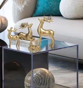 Décoration de <span class=keywords><strong>meuble</strong></span> à vin en résine cerf Art Déco créative, style luxe léger moderne, pour salon, cadeau de mariage, <span class=keywords><strong>meuble</strong></span> <span class=keywords><strong>TV</strong></span> de porche - Product Image 6