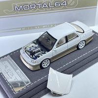 Modèle de voiture miniature en métal à l'échelle 1:64, style Cresta JDM, pour collection et cadeau