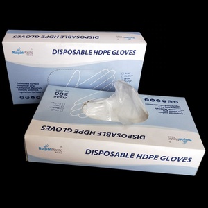 Fabricación al por mayor de alta calidad de grado alimenticio GUANTES DE PE desechables 500 piezas caja paquete guante de plástico GUANTES DE PE desechables - Product Image 4