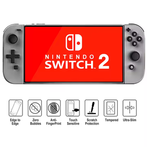 ฟิล์มกันรอยกระจกนิรภัยใสพิเศษสำหรับ <span class=keywords><strong>Nintendo</strong></span> Switch <span class=keywords><strong>2</strong></span> รุ่นปี 2025 ฟิล์มกันรอยหน้าจอใส HD สำหรับ NS2 - Product Image 3