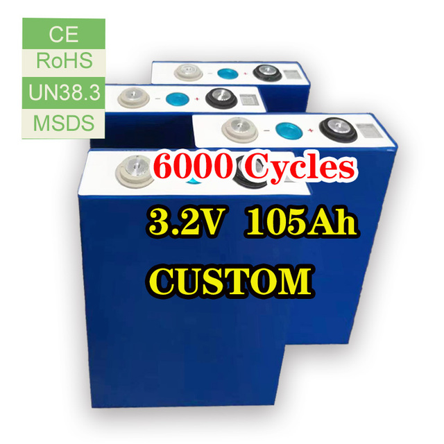 Optimized Home Storage System with Factory Price 105ah Lifepo4 Prismatic Lithium Ion 3.2v Battery Enhanced Efficiency