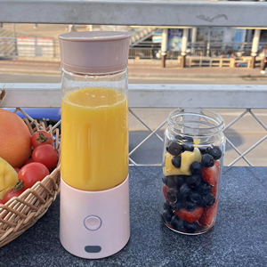 Nueva moda recargable inalámbrico Personal Mini tamaño naranja batido máquina rompehielos exprimidores licuadora para el hogar - Product Image 6