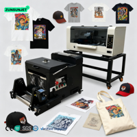Impresora Automática de Transferencia Directa a Película para Camisetas, Impresora Textil Pequeña A3 30cm A3+ 33cm, Impresora de Inyección de Tinta DTF Dual XP600 para Camisetas