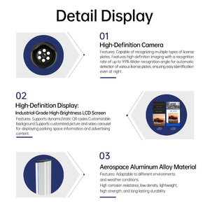Sistemas Inteligentes de Gestión de Estacionamiento de Automóviles con Reconocimiento de Matrículas, Pantalla LCD LED Grande de Aleación de Aluminio - Product Image 4